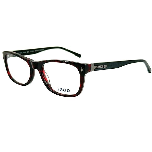 Izod 6002 Mens Plastic Eyeglass Frame Merlot Tortoise 52-18 Spring Hinges